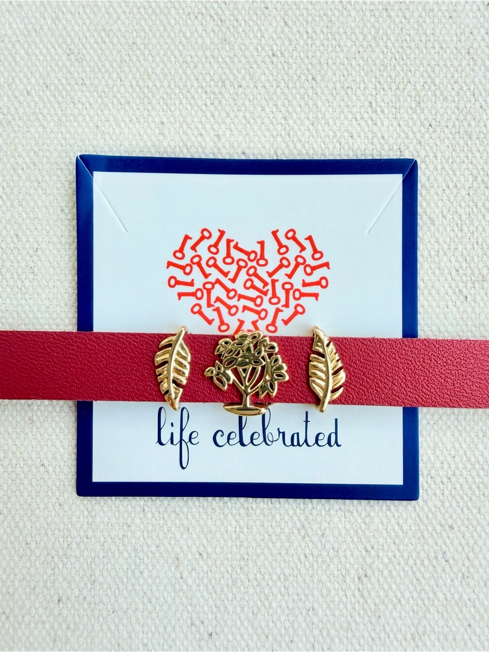 *Family Tree/Leaf Charm Set* KEEP COLLECTIVE Retired Fall/Autumn Gold